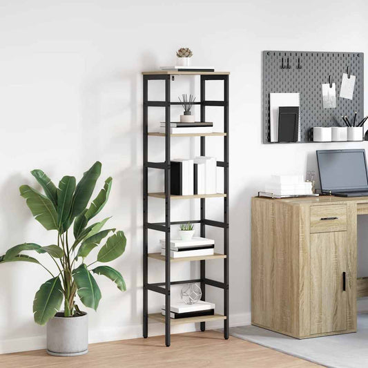 Könyvespolc Sonoma tölgy 40 x 29,5 x 149 cm Faanyag