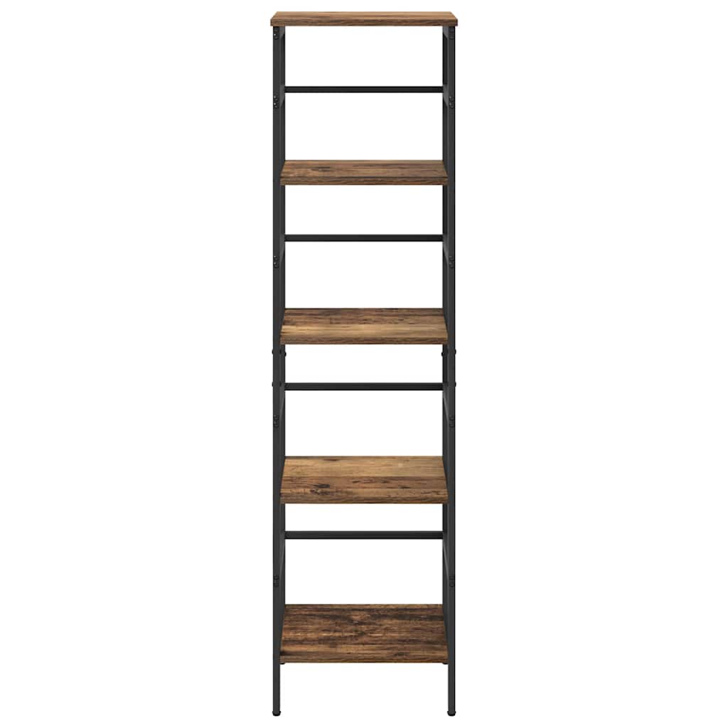 Könyvespolc 4 szintes 40 x 29,5 x 149 cm Szerelt Fa Öreg fa
