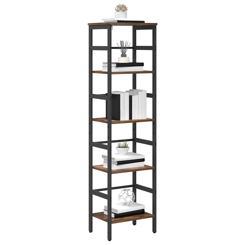 Könyvespolc 4 szintes 40 x 29,5 x 149 cm Szerelt Fa Öreg fa