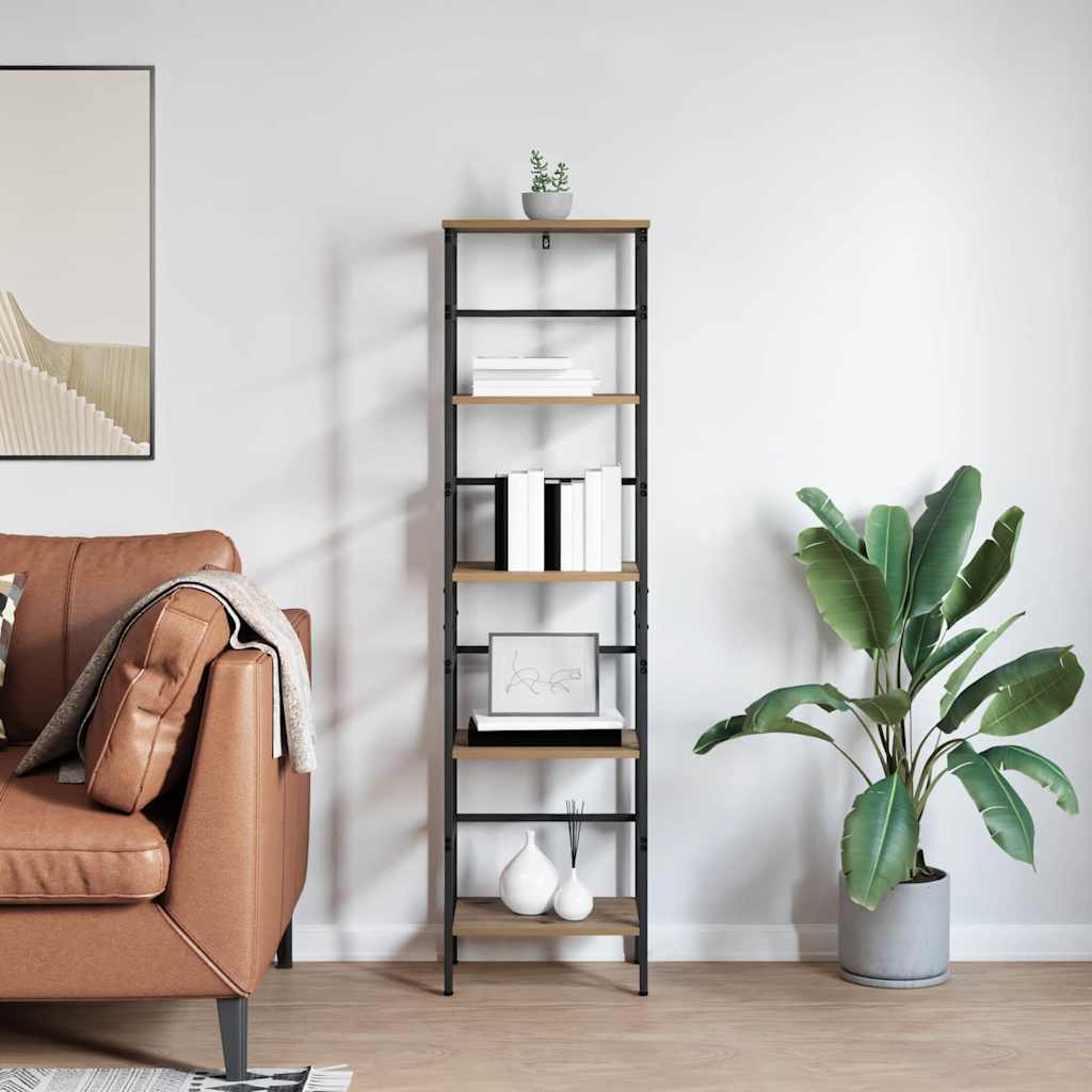 Könyvespolc 4 szintes 40 x 29,5 x 149 cm Szerelt Fa