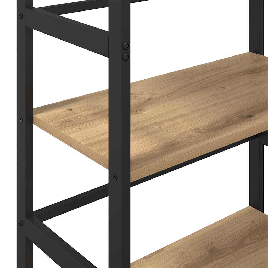 Könyvespolc 2 szintes 60 x 29,5 x 81 cm Szerelt Fa