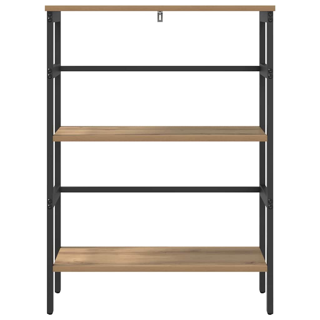 Könyvespolc 2 szintes 60 x 29,5 x 81 cm Szerelt Fa