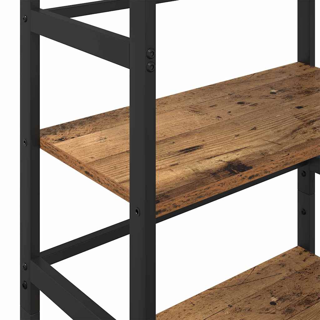 Könyvespolc 3 szintes 60 x 29,5 x 115 cm Szerelt Fa Öreg fa