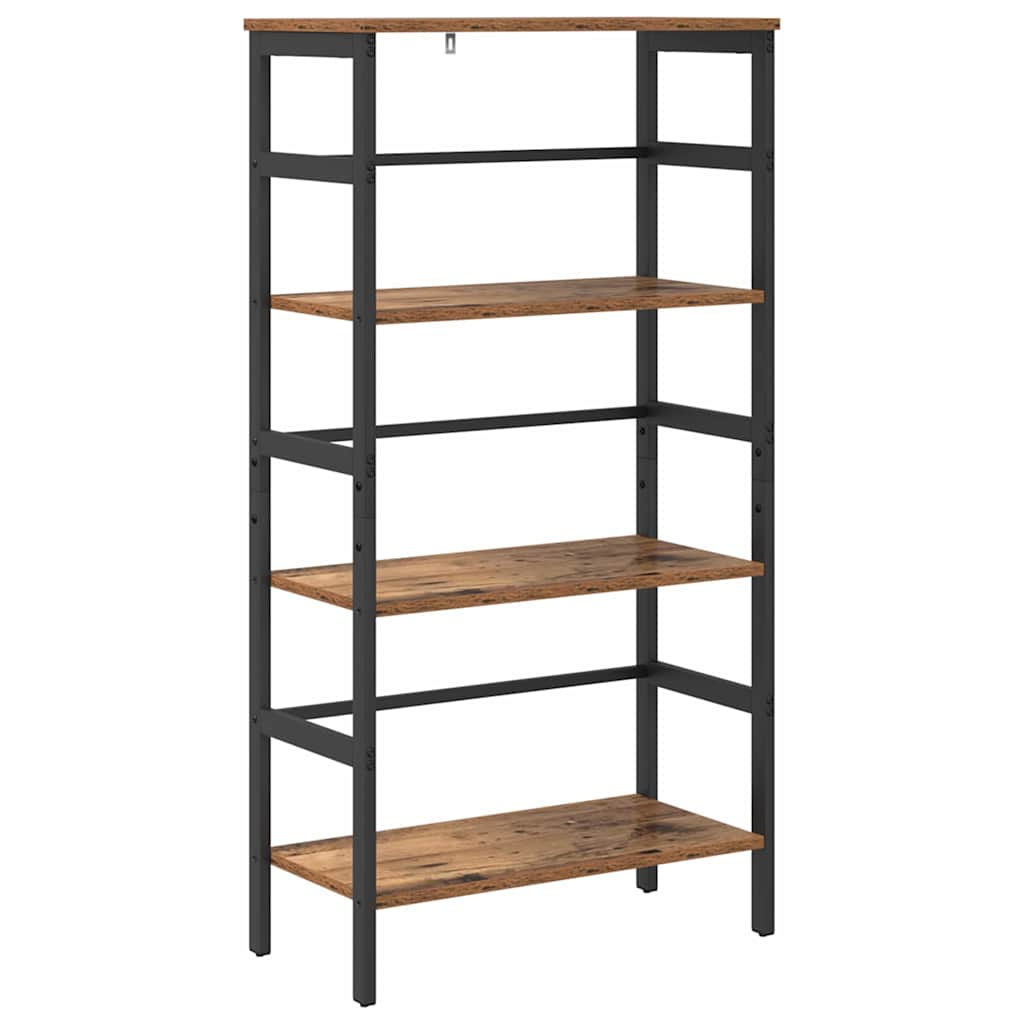 Könyvespolc 3 szintes 60 x 29,5 x 115 cm Szerelt Fa Öreg fa