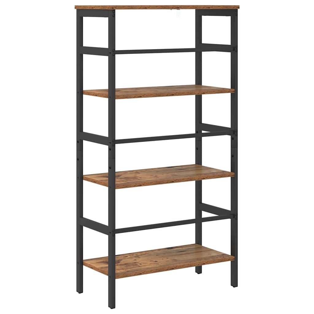 Könyvespolc 3 szintes 60 x 29,5 x 115 cm Szerelt Fa Öreg fa