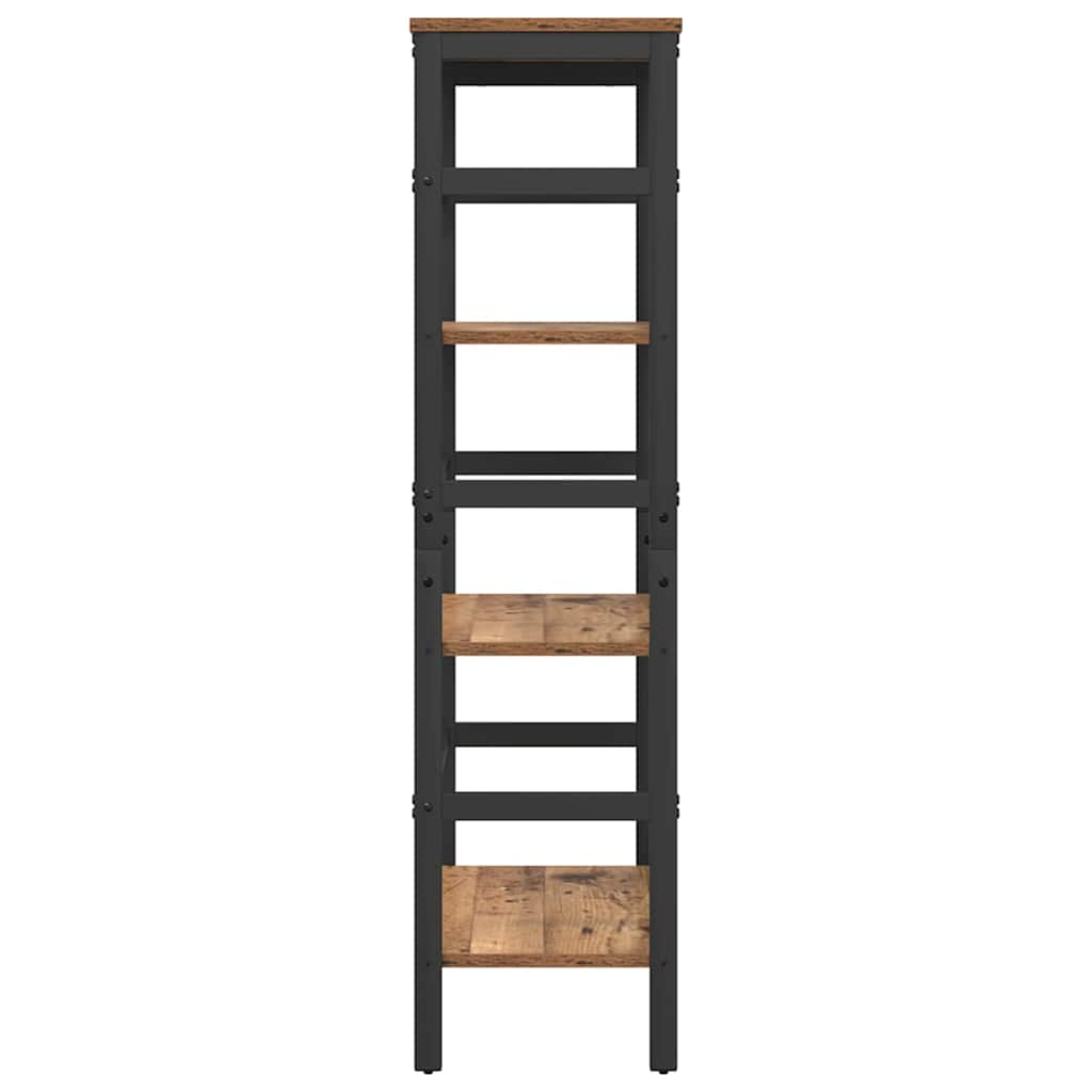 Könyvespolc 3 szintes 60 x 29,5 x 115 cm Szerelt Fa Öreg fa