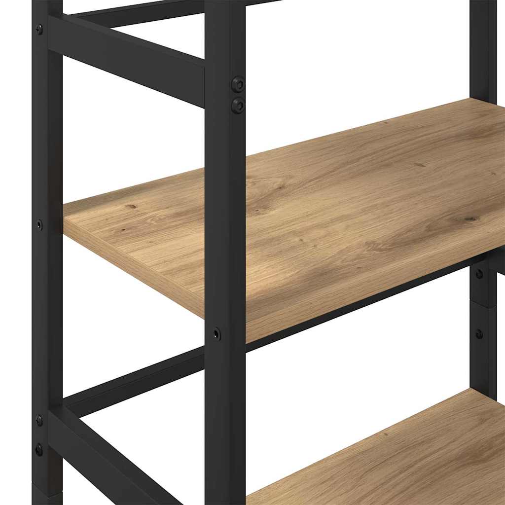 Könyvespolc 3 szintes 60 x 29,5 x 115 cm Szerelt Fa