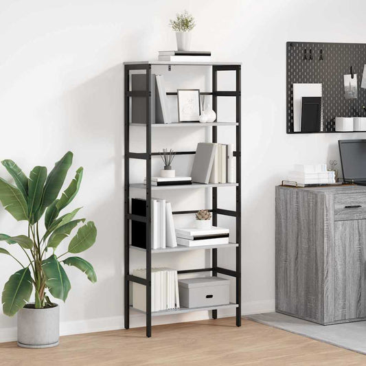 Könyvespolc Szürke Sonoma 60 x 29,5 x 149 cm Faanyag