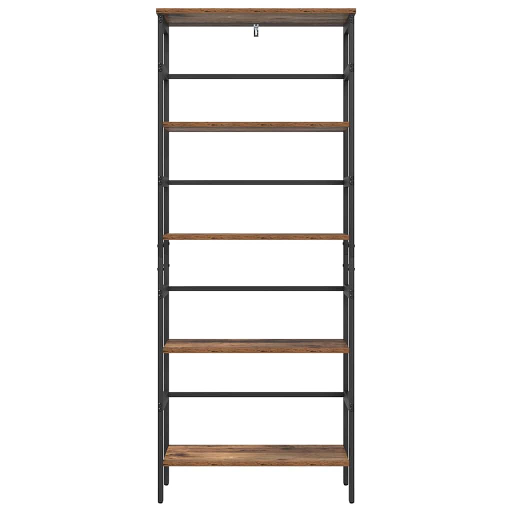 Könyvespolc 4 szintes 60 x 29,5 x 149 cm Szerelt Fa Öreg fa