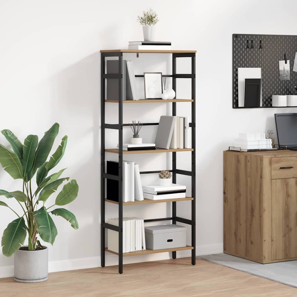 Könyvespolc 4 szintes 60 x 29,5 x 149 cm Szerelt Fa
