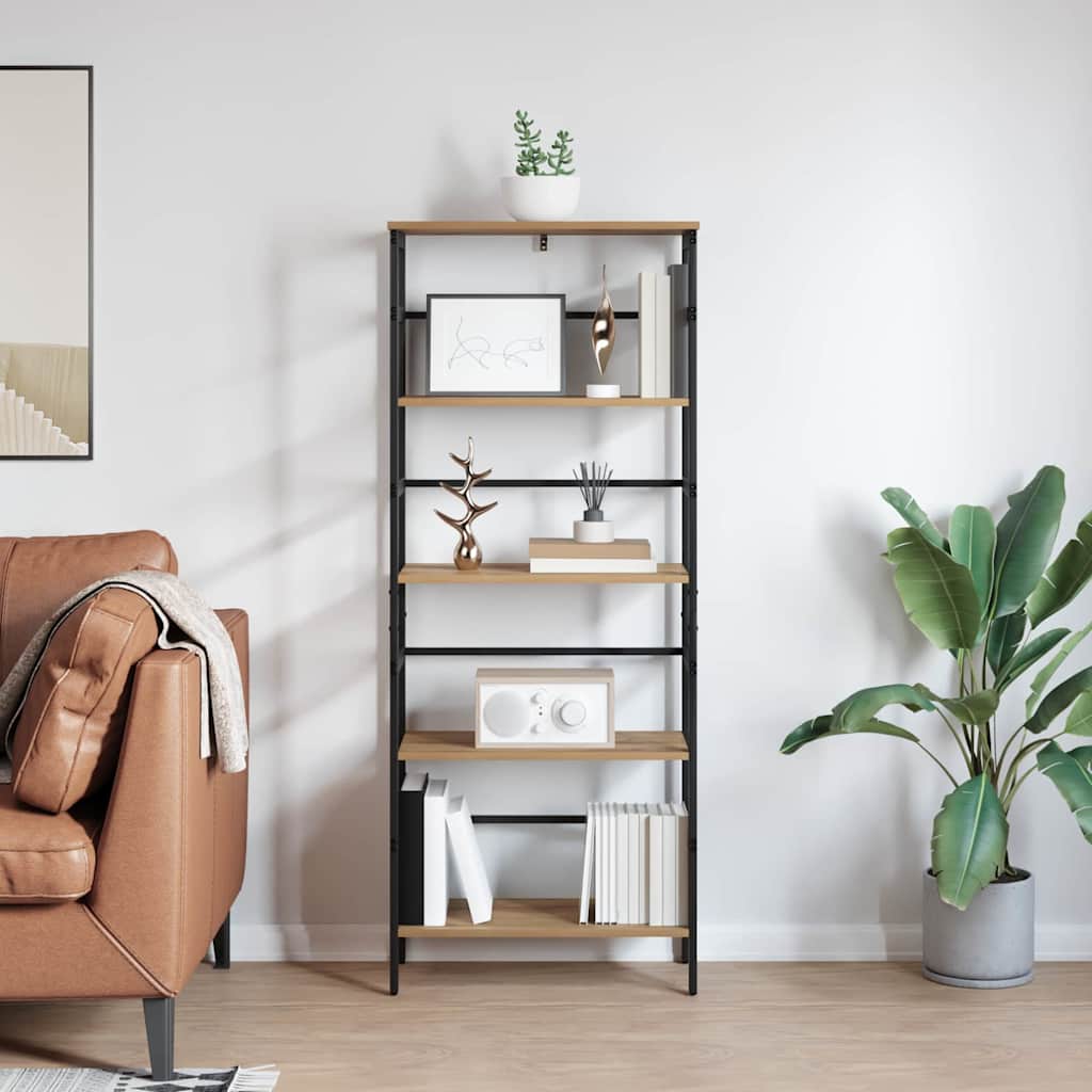 Könyvespolc 4 szintes 60 x 29,5 x 149 cm Szerelt Fa