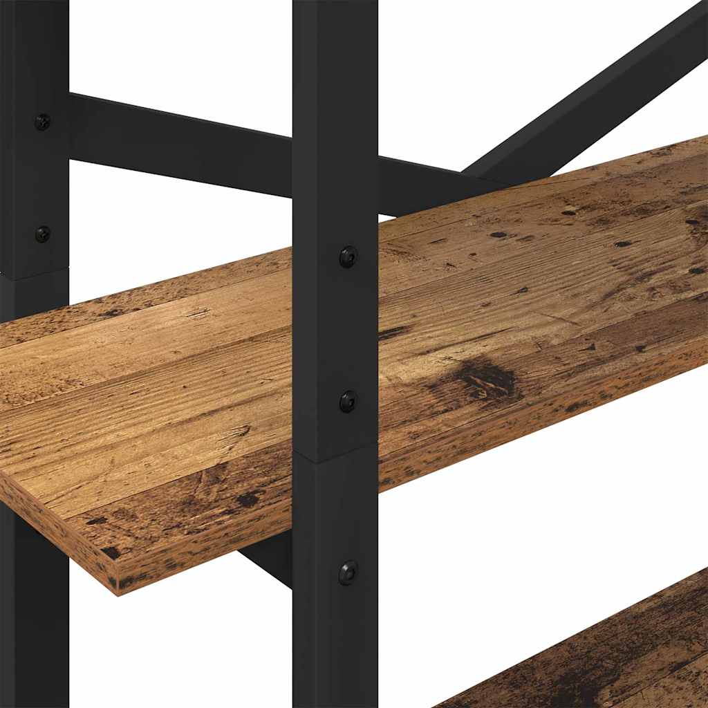 Könyvespolc 5 szintes 100 x 33,5 x 178 cm Szerelt Fa Öreg fa