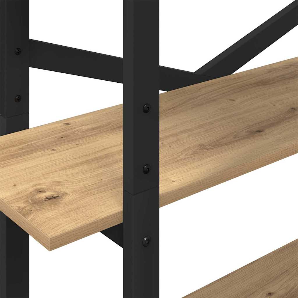 Könyvespolc 5 szintes 100 x 33,5 x 178 cm Szerelt Fa