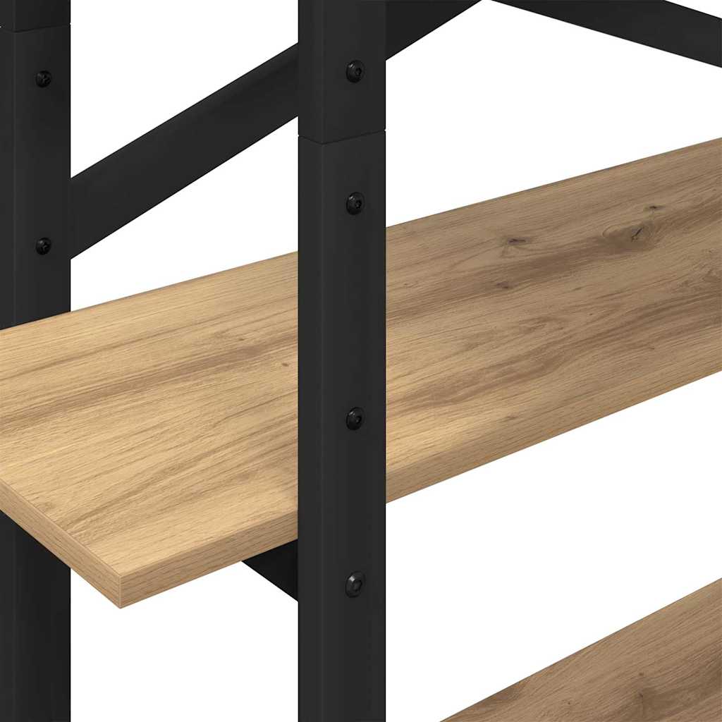 Könyvespolc 4 szintes 100 x 33,5 x 140 cm Szerelt Fa