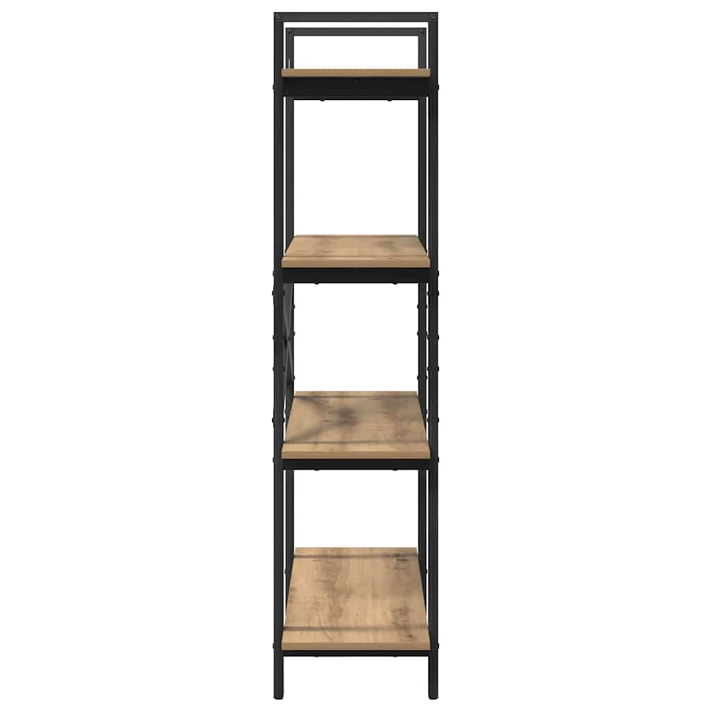 Könyvespolc 4 szintes 100 x 33,5 x 140 cm Szerelt Fa