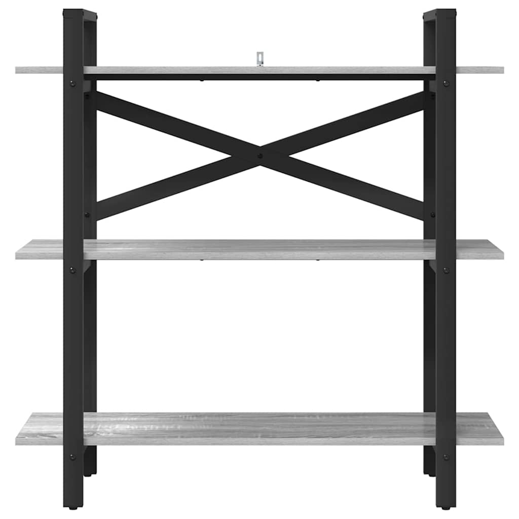 Könyvespolc Szürke Sonoma 100 x 33,5 x 102 cm Faanyag