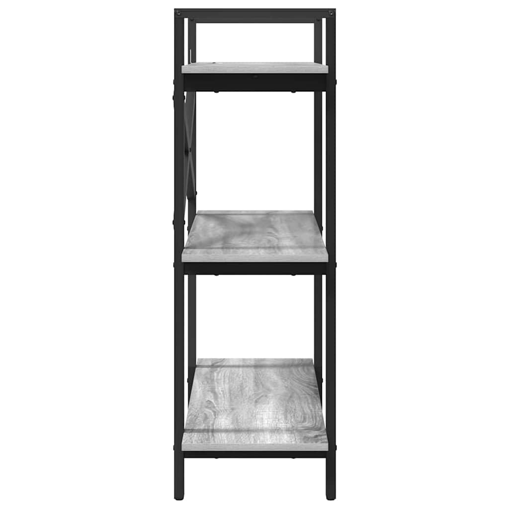 Könyvespolc Szürke Sonoma 100 x 33,5 x 102 cm Faanyag