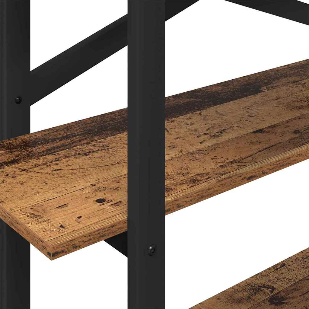 Könyvespolc 3 szintes 100 x 33,5 x 102 cm Szerelt Fa Öreg fa