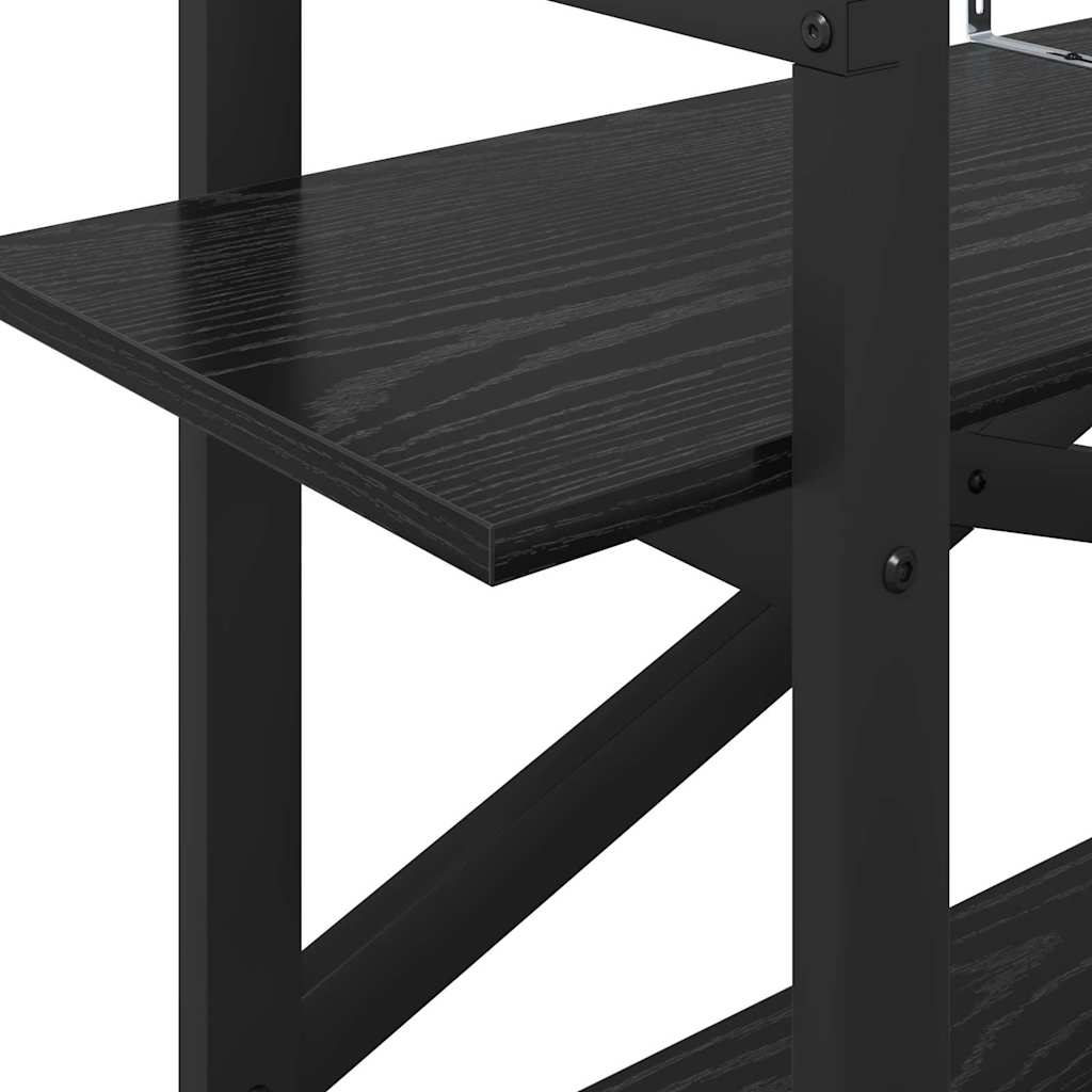 Könyvespolc 2 szintes 100 x 33,5 x 64 cm Szerelt Fa
