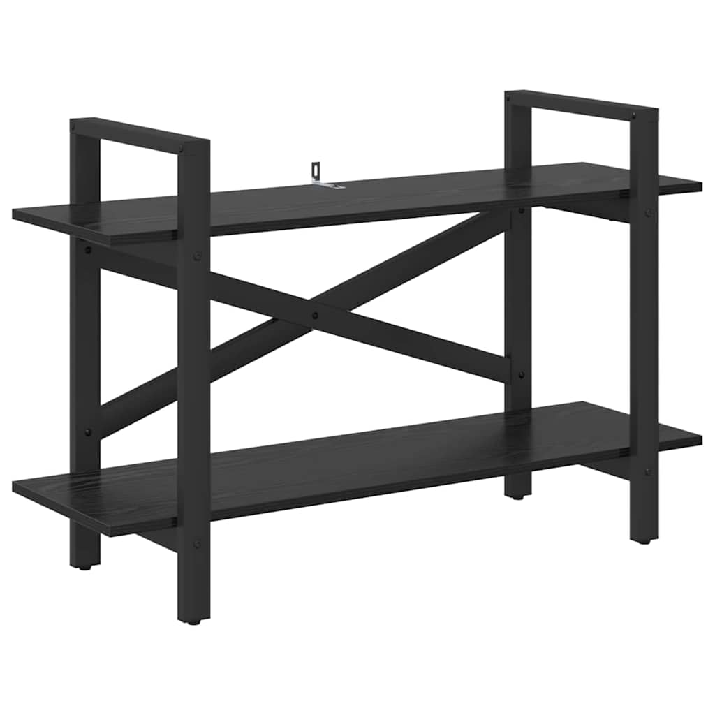 Könyvespolc 2 szintes 100 x 33,5 x 64 cm Szerelt Fa