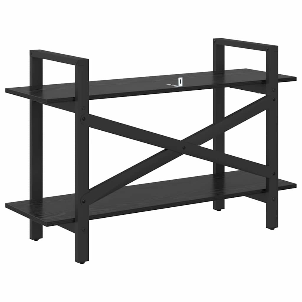 Könyvespolc 2 szintes 100 x 33,5 x 64 cm Szerelt Fa