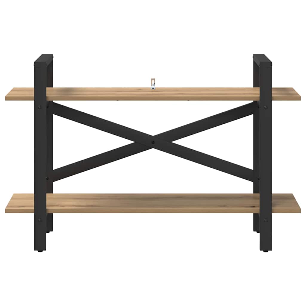 Könyvespolc 2 szintes 100 x 33,5 x 64 cm Szerelt Fa