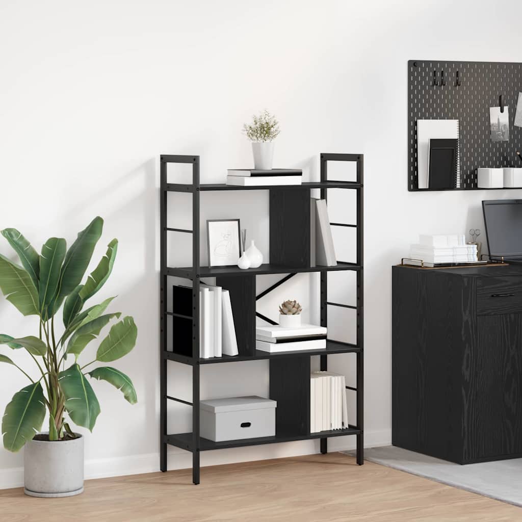 Könyvespolc 7 szintes 75 x 30 x 123,5 cm Szerelt Fa