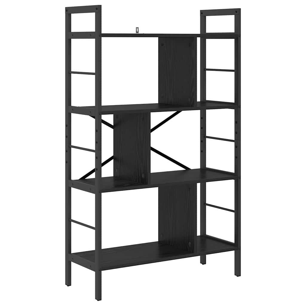 Könyvespolc 7 szintes 75 x 30 x 123,5 cm Szerelt Fa