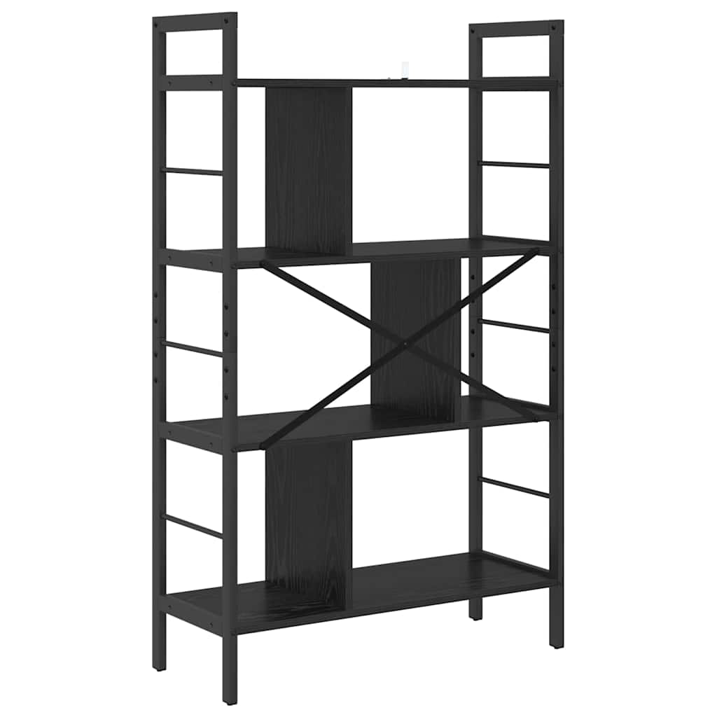 Könyvespolc 7 szintes 75 x 30 x 123,5 cm Szerelt Fa