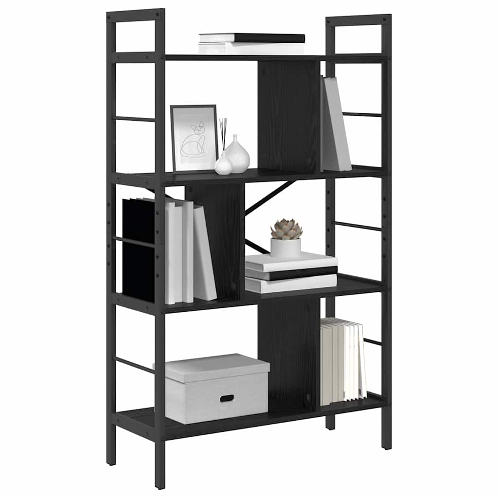 Könyvespolc 7 szintes 75 x 30 x 123,5 cm Szerelt Fa
