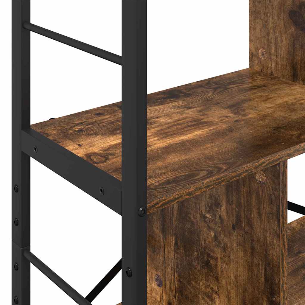 Könyvespolc 7 szintes 75 x 30 x 123,5 cm Szerelt Fa