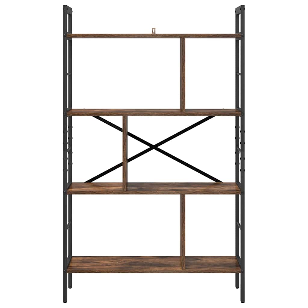 Könyvespolc 7 szintes 75 x 30 x 123,5 cm Szerelt Fa