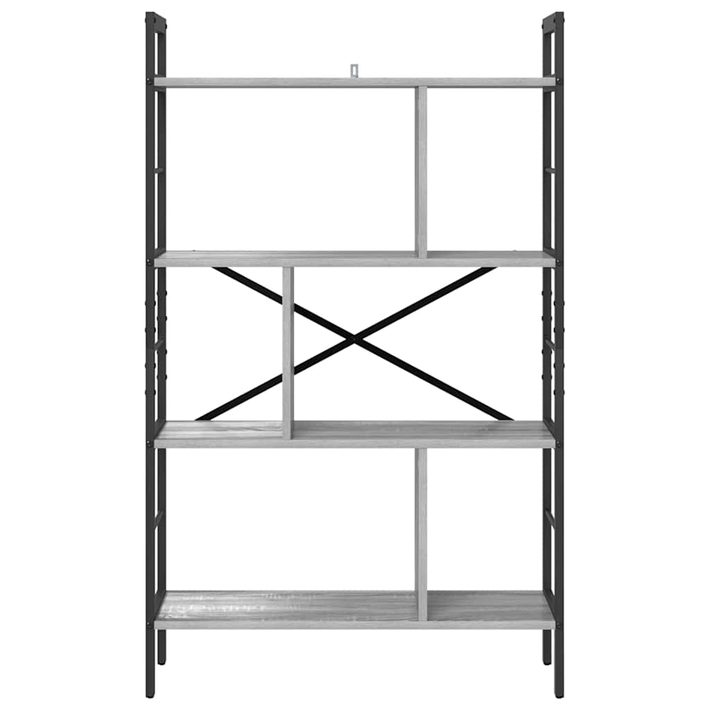 Könyvespolc Szürke Sonoma 75 x 30 x 123,5 cm Faanyag