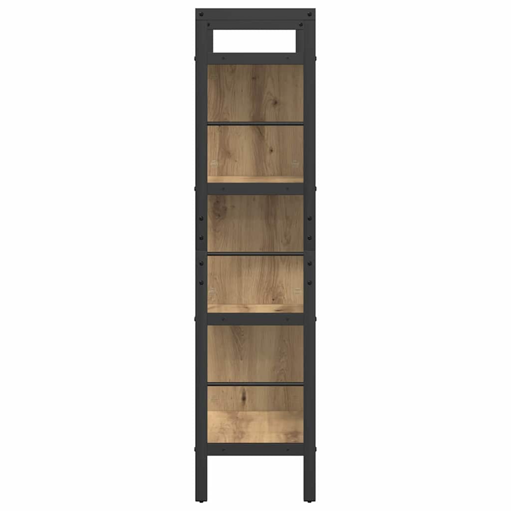 Könyvespolc 7 szintes 75 x 30 x 123,5 cm Szerelt Fa