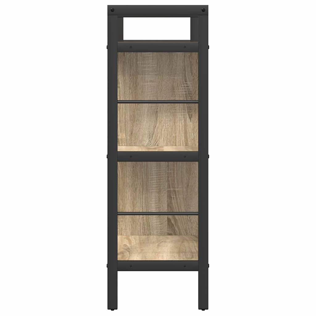 Könyvespolc 5 szintes 75 x 30 x 91 cm Szerelt Fa Sonoma tölgy