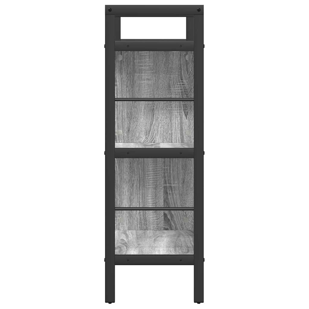 Könyvespolc 5 szintes 75 x 30 x 91 cm Szerelt Fa Szürke Sonoma