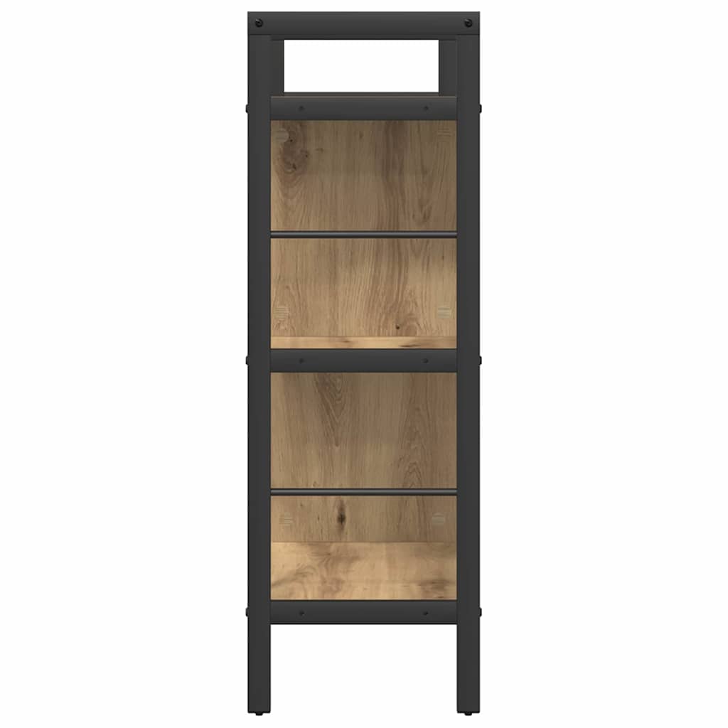 Könyvespolc 5 szintes 75 x 30 x 91 cm Szerelt Fa Artisan tölgy