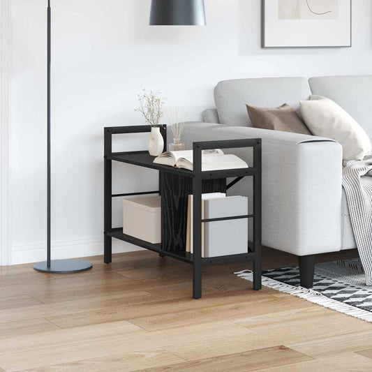 Könyvespolc Fekete tölgy 75 x 30 x 58,5 cm Faanyag