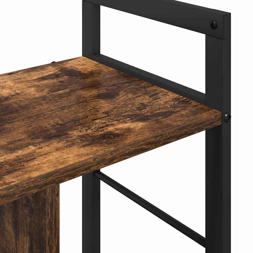 Könyvespolc 3 szintes 75 x 30 x 58,5 cm Szerelt Fa