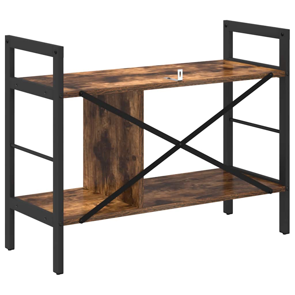 Könyvespolc 3 szintes 75 x 30 x 58,5 cm Szerelt Fa