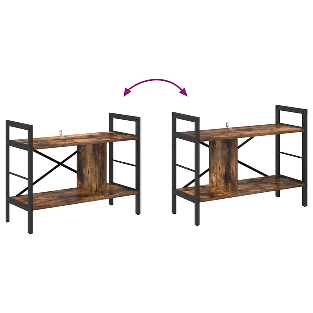 Könyvespolc 3 szintes 75 x 30 x 58,5 cm Szerelt Fa