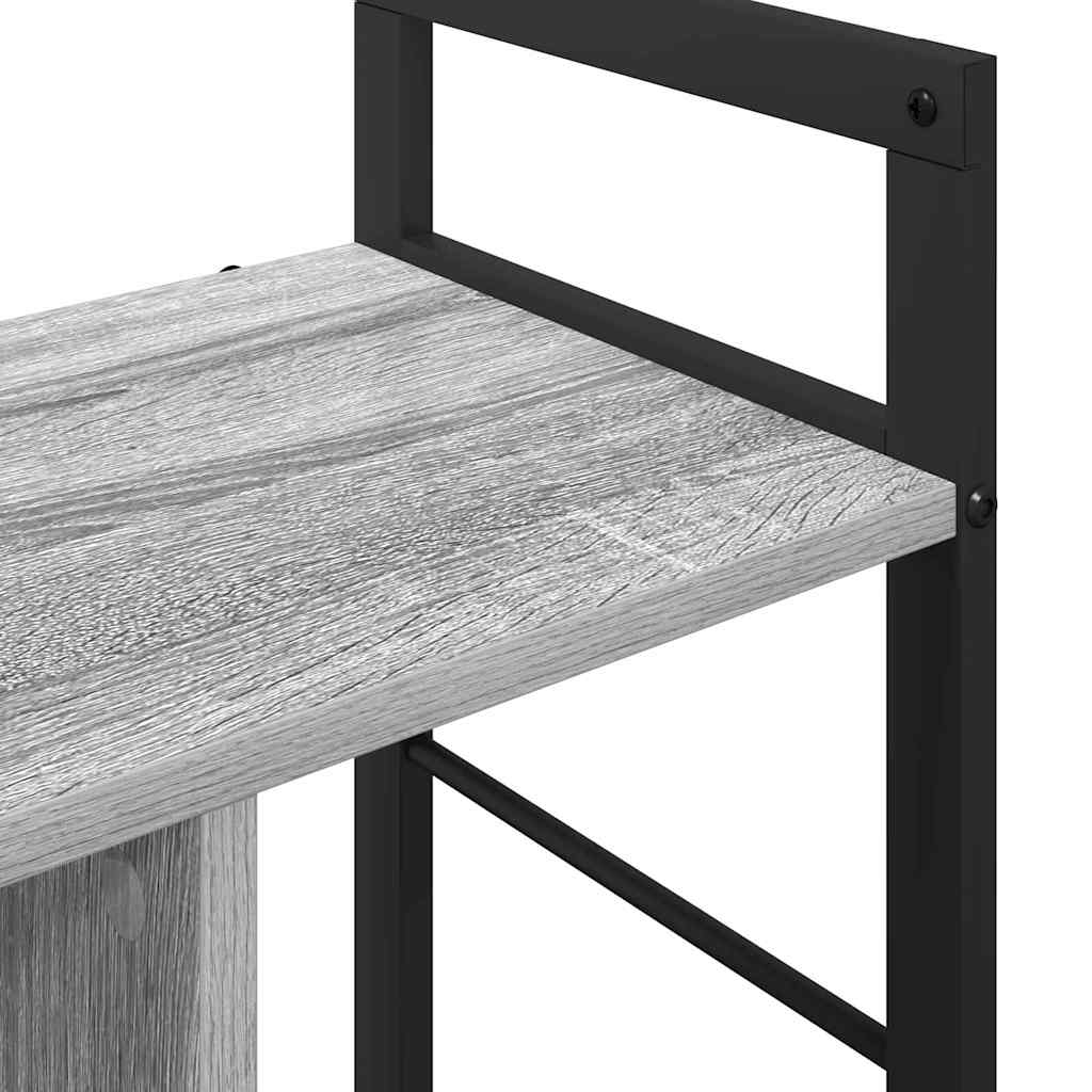 Könyvespolc 3 szintes 75 x 30 x 58,5 cm Szerelt Fa