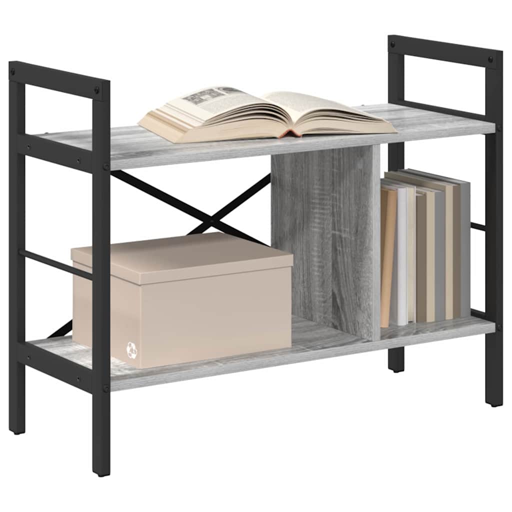 Könyvespolc 3 szintes 75 x 30 x 58,5 cm Szerelt Fa