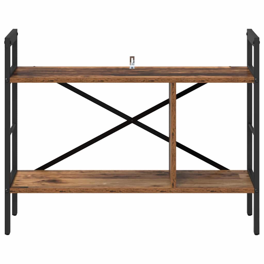 Könyvespolc 3 szintes 75 x 30 x 58,5 cm Szerelt Fa Öreg fa