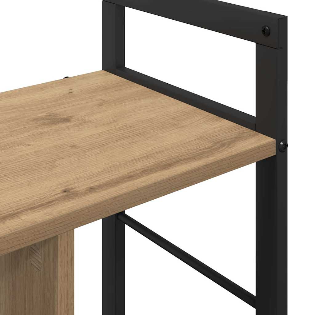 Könyvespolc 3 szintes 75 x 30 x 58,5 cm Szerelt Fa