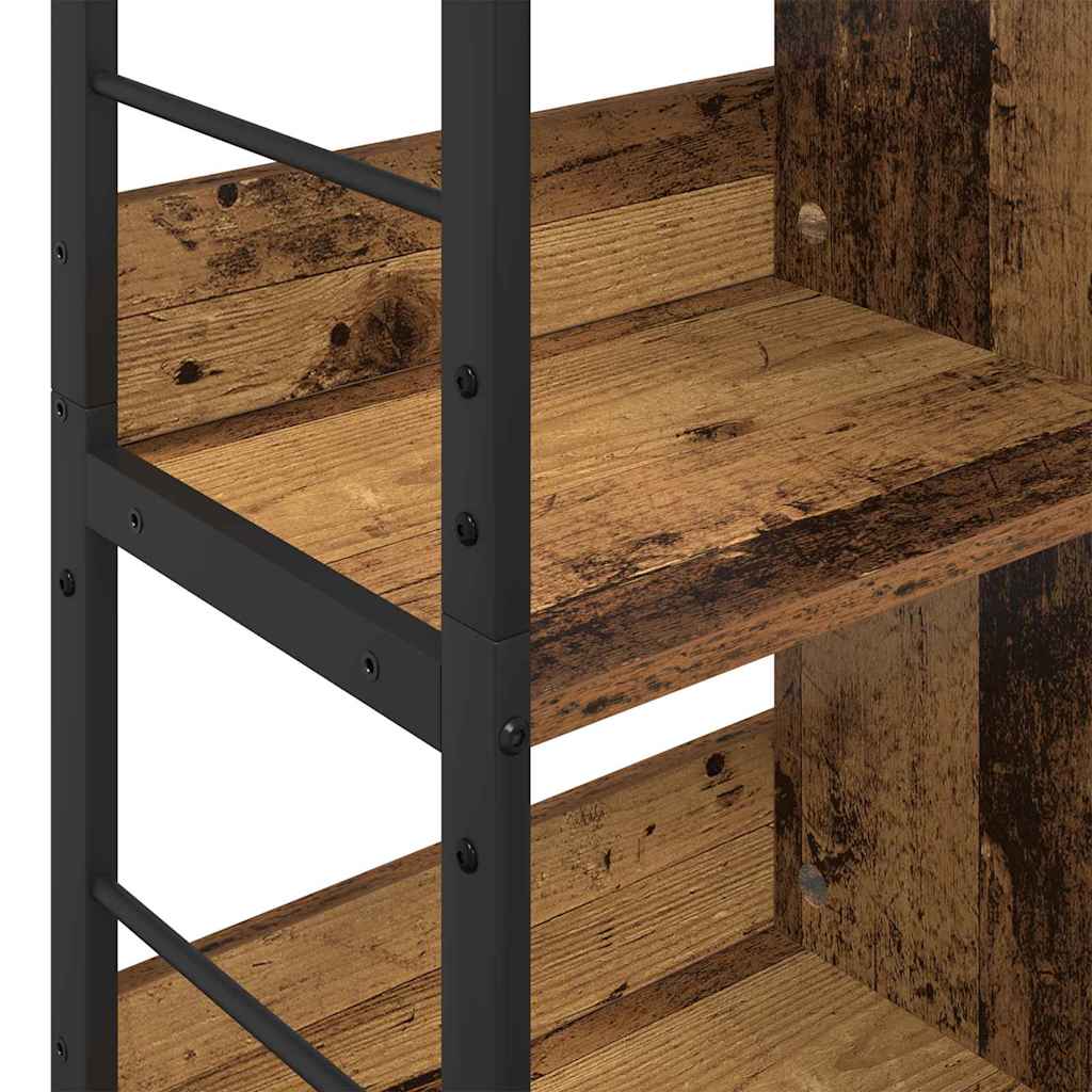 Könyvespolc 8 szintes 82 x 32 x 144,5 cm Szerelt Fa Öreg fa