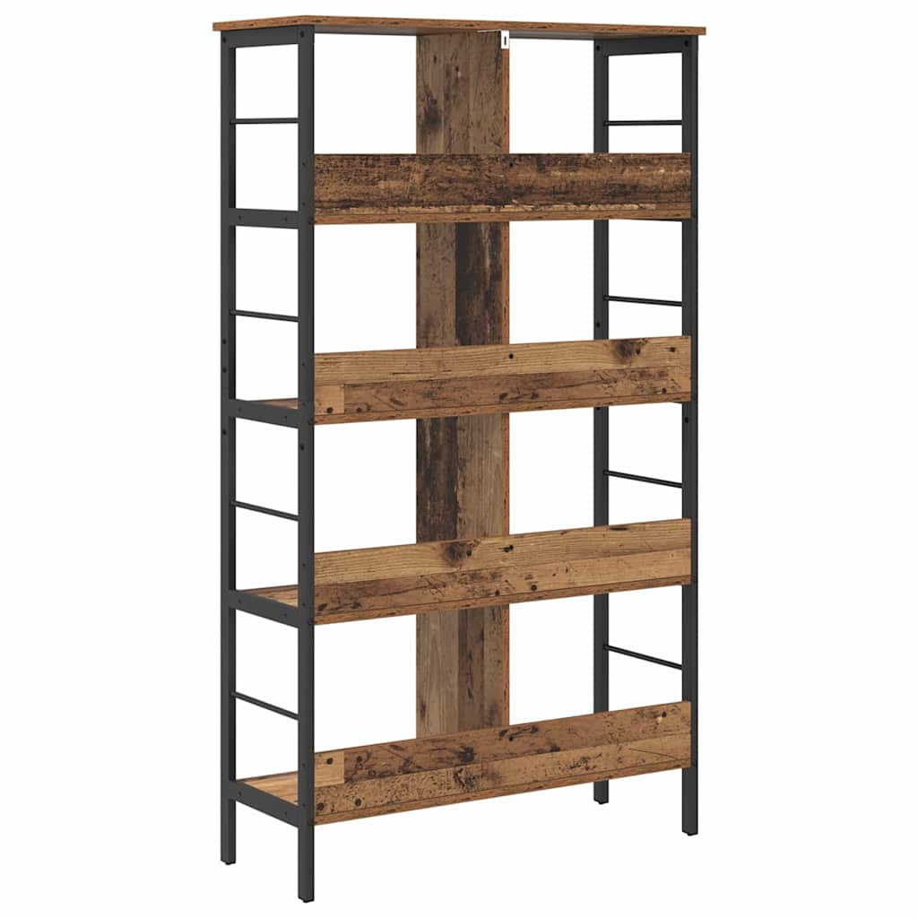 Könyvespolc 8 szintes 82 x 32 x 144,5 cm Szerelt Fa Öreg fa