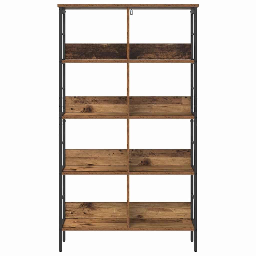 Könyvespolc 8 szintes 82 x 32 x 144,5 cm Szerelt Fa Öreg fa