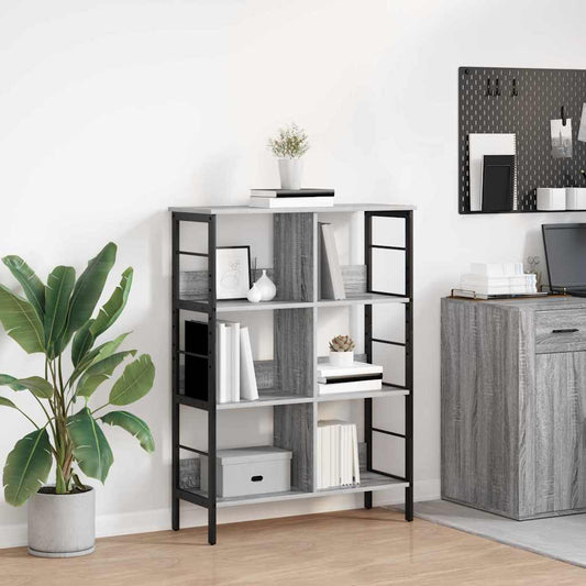 Könyvespolc Szürke Sonoma 82 x 32 x 112 cm Faanyag