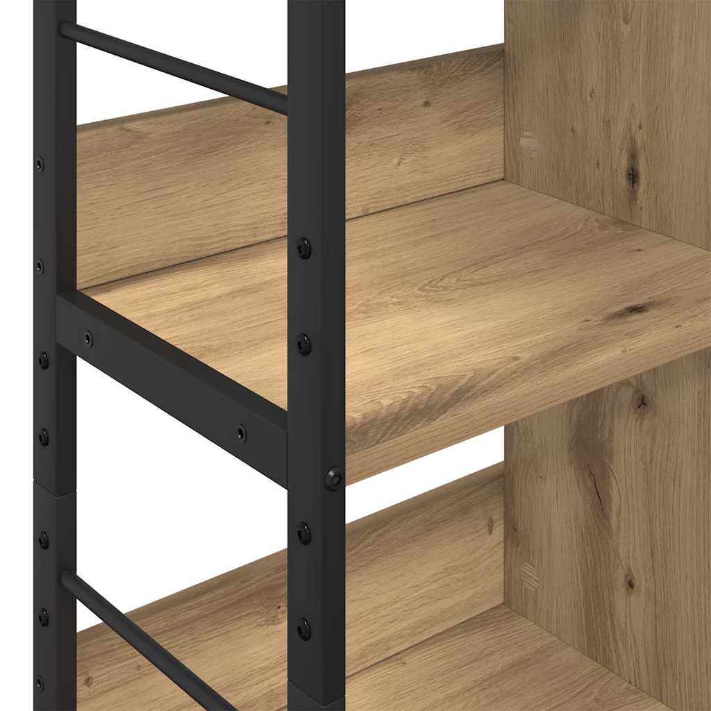 Könyvespolc 6 szintes 82 x 32 x 112 cm Szerelt Fa Artisan tölgy